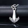 Nautical culture anchor-shaped titanium steel pendant, retro trend simple accessories pendant jewelry
