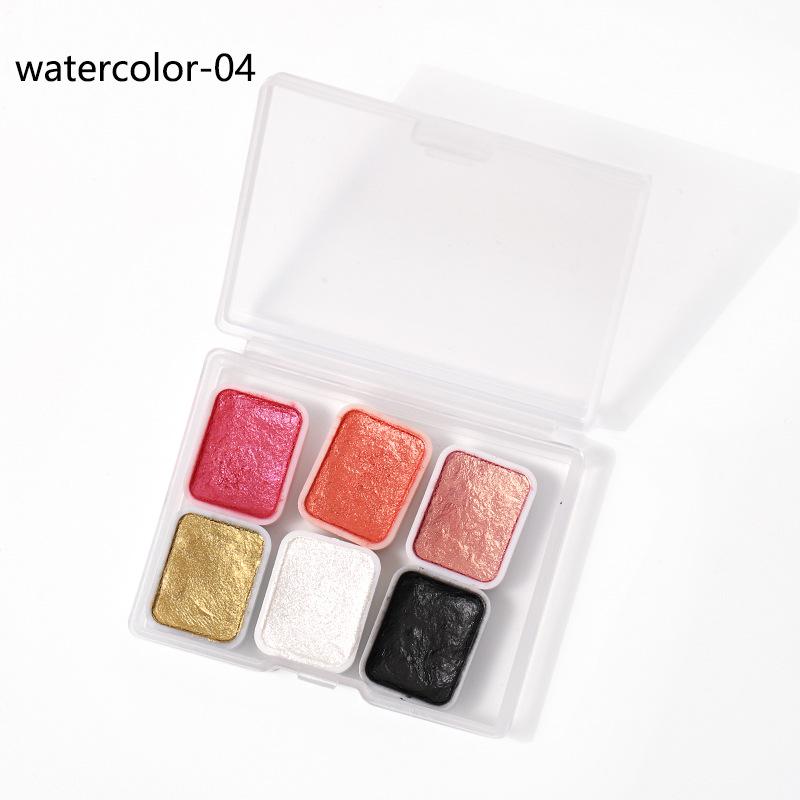 Перламутровые акварельные краски для нейл-арта - Металлический омбре и мраморные эффекты