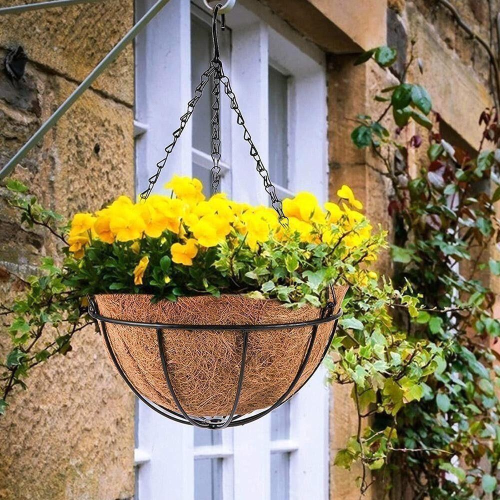 Наружные 100% натуральные кокосовые кокосовые вкладыши для кашпо, подвесные корзины, сменные корзины