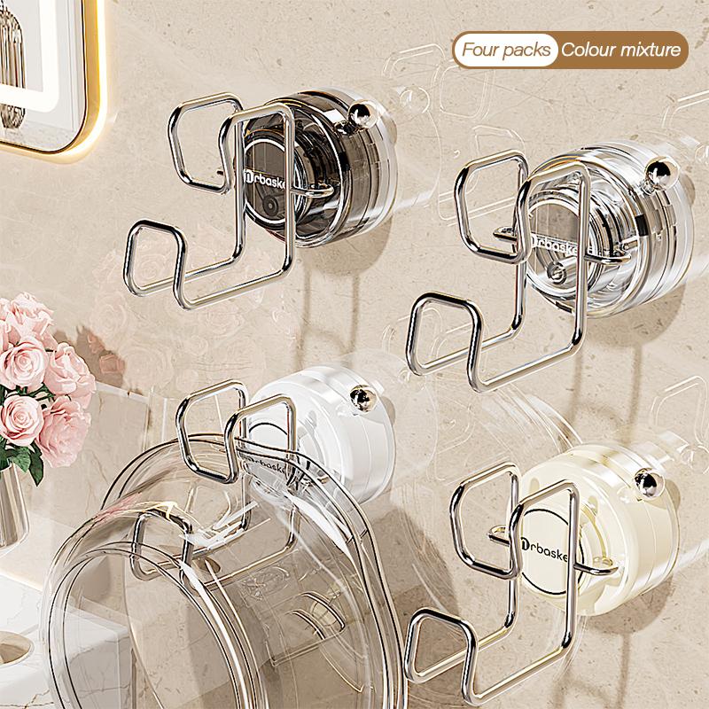 Крючок для ванной комнаты с прочной присоской, настенный, неперфорированный, для хранения в ванной, для домашнего хозяйства