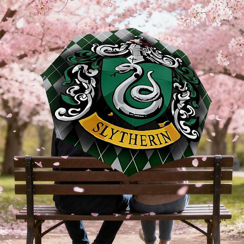 1PC Slytherin Snake Umbrella-8-Rib Reinforced, Automatic Open, Lightweight & Durable-D2696