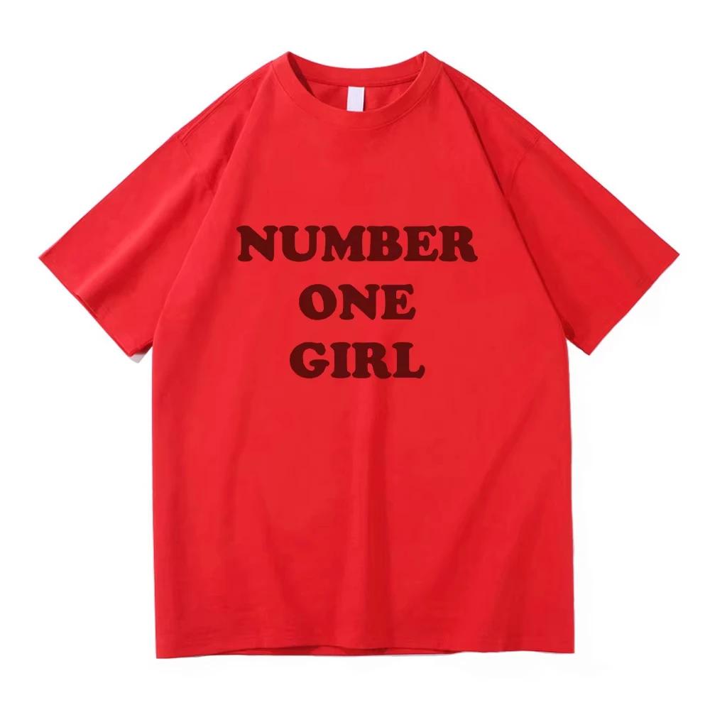2026 Rosé New Album Number One Girl Same T Shirt Men Women Clothing Harajuku Tops Y2k Unisex High Quality Tees Graphic Clothes