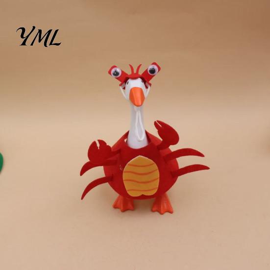 Funny Turkey Outfit for Resin Goose 1 Set Halloween Desk Outfit, Cute Felt Spider or Decorative Outfits Small Statues Holiday Costume, Lobster Apparel