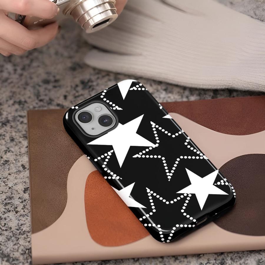 Модный и стильный чехол-накладка со звездами Capa для Apple iPhone 17 XS XR 13 16 Air 11 14 Plus 16e 12 15 Pro Max