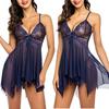 New Sling Lingerie for Women Deep-V Lace Babydoll Sleepwear Boudoir Outfits Plus Size