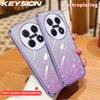KEYSION Роскошный чехол-бампер с покрытием и блестками для Huawei nova 13i 12i, прозрачный мягкий ТПУ, противоударная задняя крышка для Huawei nova 12i 13i