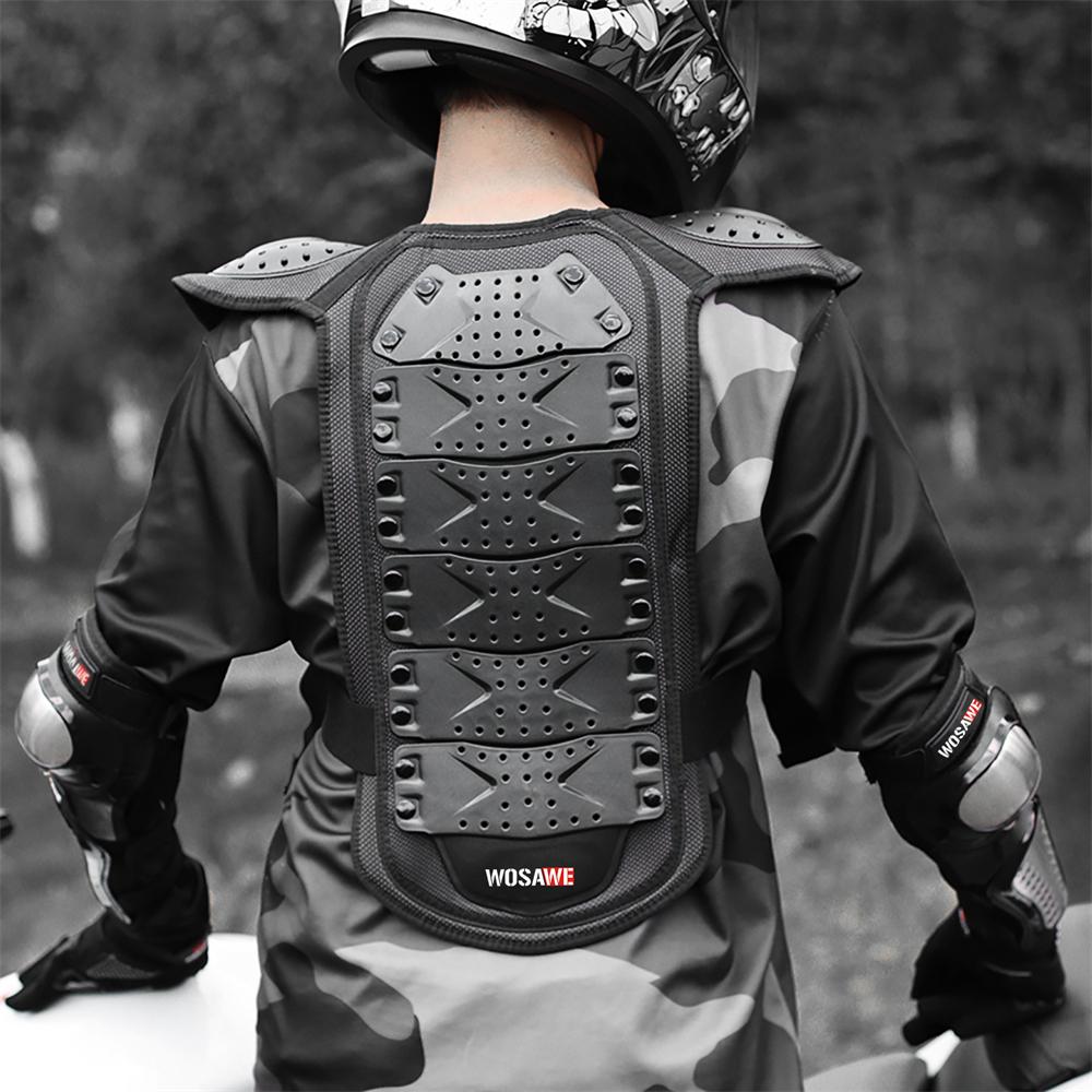 WOSAWE Motorcycle Racing Protective Gear Motocross Armor Vest Knee Pads Elbow Protective Guard