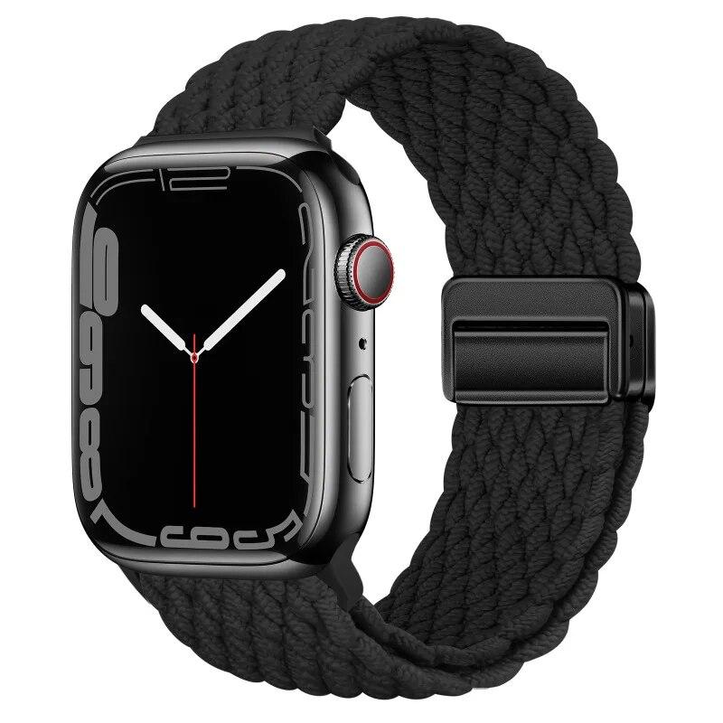 Нейлоновый ремешок для Apple Watch 44 мм, 45 мм, 49 мм, 42 мм, 38 мм, 40 мм, 41 мм, ремешок для часов, браслет для iWatch Series Ultra 9, 8, 7, 6, 5, 4 SE, 3 ремешка