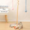 Relieve Boredom Spring Rope Ball Adsorbable Bell Plush Ball Cats Supplies Cat Toys