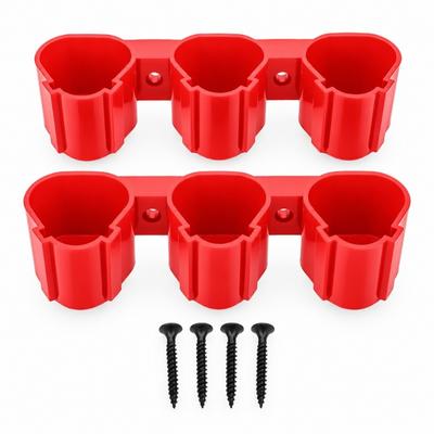 2pcs Wall Mountable Battery Tool Storage Holder Battery Holders Pack  For Milwaukee M12