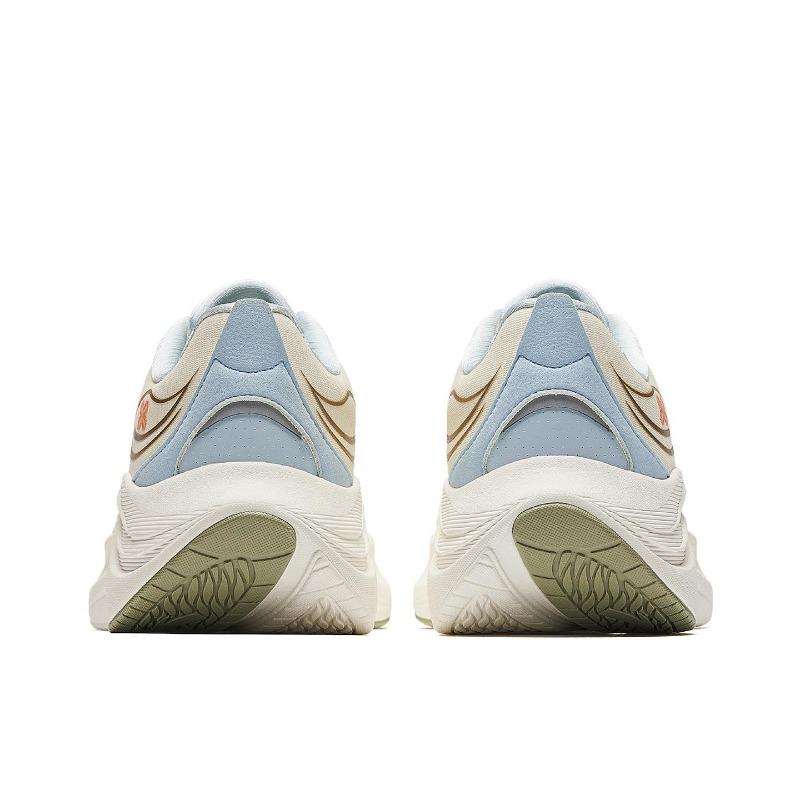 Anta Leaf 6.0 women low-top running shoes with thick winter mesh & EVA midsole ivory off-white sky blue 922545524-1