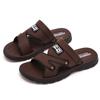 Men's Sandals  New Leather Thick Sole Beach Summer Outdoor Wear  Waterproof No-Slip Slippers