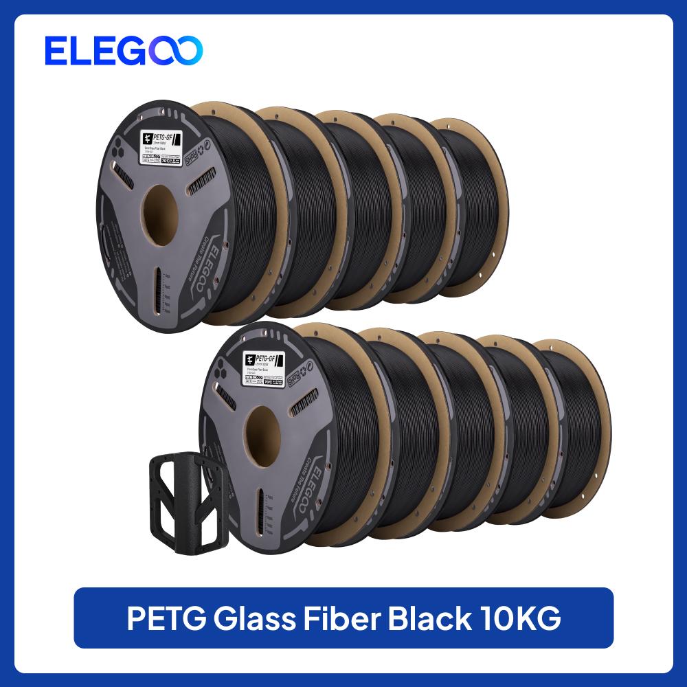 EO PETG-GF Glass Fiber Filament 1.75mm Gray 1KG,High Stiffness,Electrical Insulation,Fits for Most FDM 3D Printers