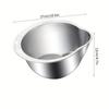 Stainless Steel Multi Purpose Kitchen Strainer, Ergonomic Design for Washing Rice, Fruits, Vegetables, Durable Drain Basket with Fine Mesh Filter,