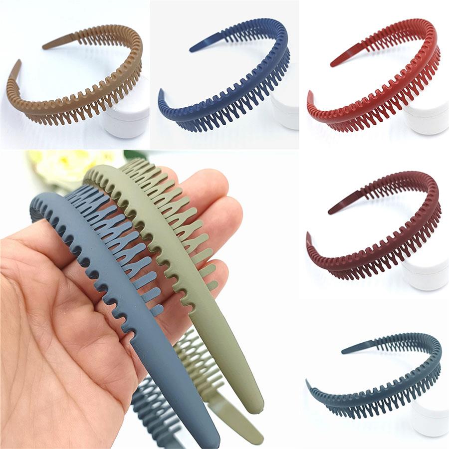 Female Hair Accessories Hairband Headwear Hairband Women Girls Headdress Solid Cloth Headband Wrap Hair Hoop Bezel With Teeth