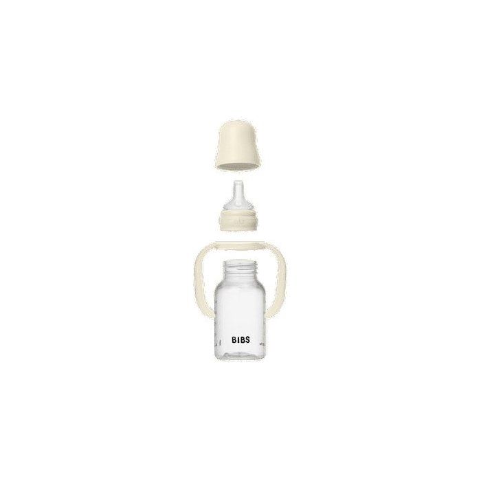 Biberon bébé - BIBS Tasse apprentissage - Embout rond - Silicone - 150 ml - Ivory