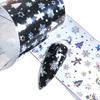 10Pcs Christmas Nail Foil Stickers Snowflake Pattern Nail Design Manicure Nail Art Transfer Sticker