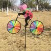 Горячая Распродажа Милое 3D Животное на Велосипеде Ветряная Мельница Вертушка Сад Газон Двор Декор АВГ25
