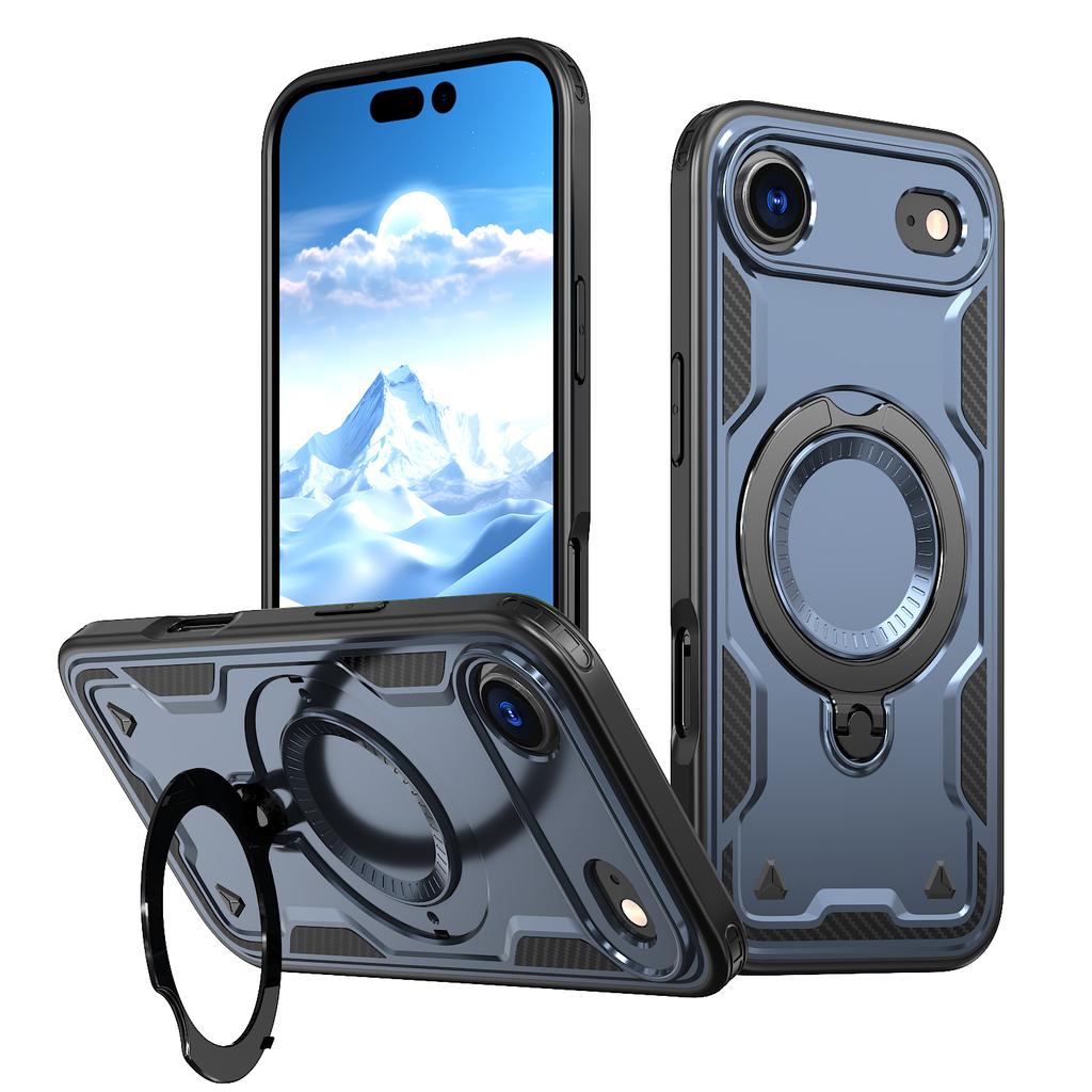 Противоударный чехол Rugged Armor для подставки MagSafe для iPhone 17 Air 16 15 14 13 12 Pro Max 11 XR Plus 16E 17Pro Магнитный держатель Чехол для телефона