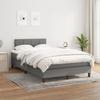 3140042 vidaXL Divan-lit Tapissier Avec Matelas Gris Foncé 120x200cm Tissu