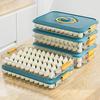 Deli Meat Container Dumpling Storage Box Multiple Layer BPA-Free Stackable Design Good Sealing Non-Stick Refrigerator Freezer Organizer