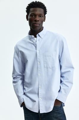 Рубашка HM Regular Fit Oxford светло-голубая