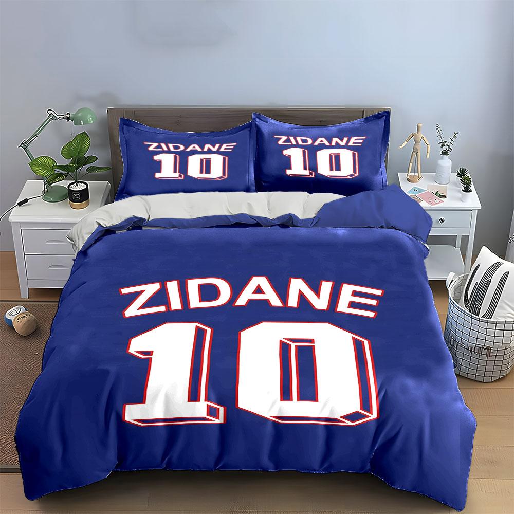 "Zidane name and number." Bedding sets Duvet cover sets Duvet covers Pillowcases(1 * Duvet Cover 2 * Pillowcases, without duvet insert)