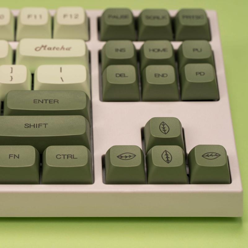 124 клавиши/набор DA Profile Matcha Green Keycap PBT Dye Sublimation для клавиш для механической клавиатуры 61 64 84 9