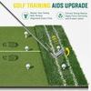 Golf Hitting Mat with White Line for Swing Practice