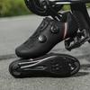 Road Cycling Shoes Man Women Self-Locking Flat Cleat Shoes Non-slip Mountain Bicycle Shoe Spd Racing Sneaker Lightweight White