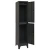 VidaXL Locker Cabinet Anthracite 38x45x180 Cm Steel 339779