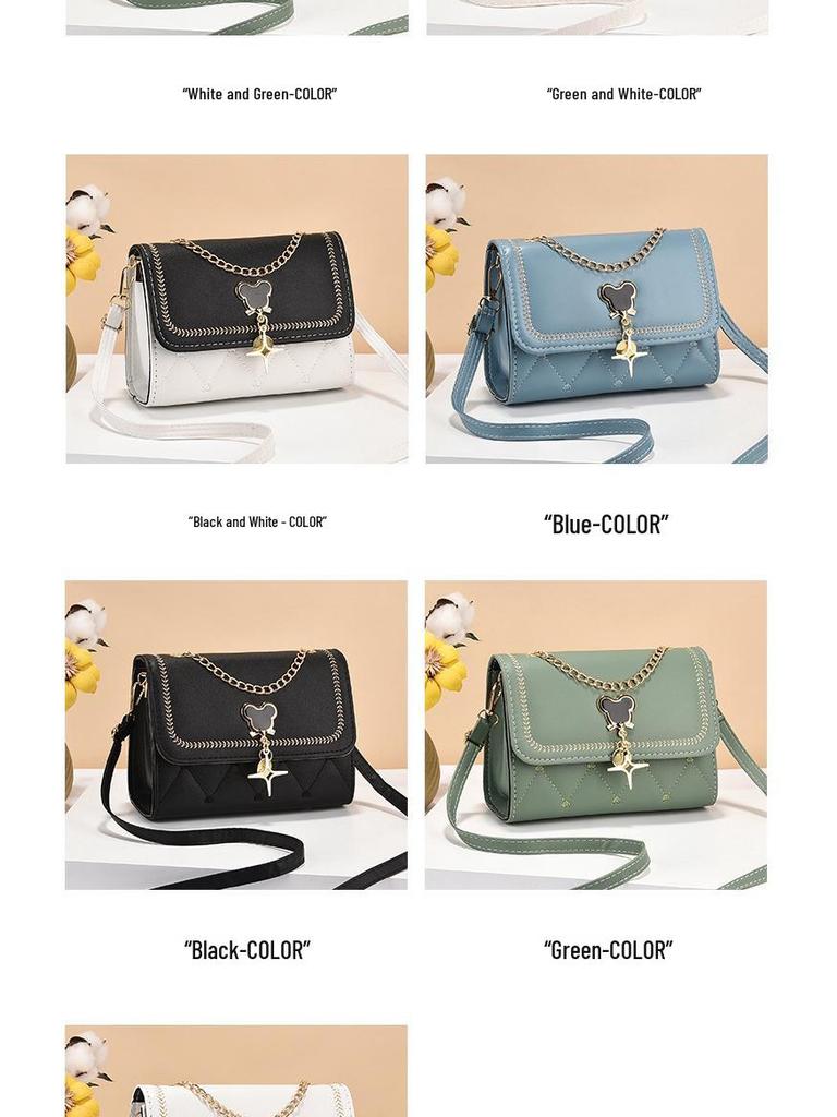 Модная женская сумка кроссбоди с Микки Маусом: Трендовая, фактурная, высококлассная маленькая квадратная сумка через плечо