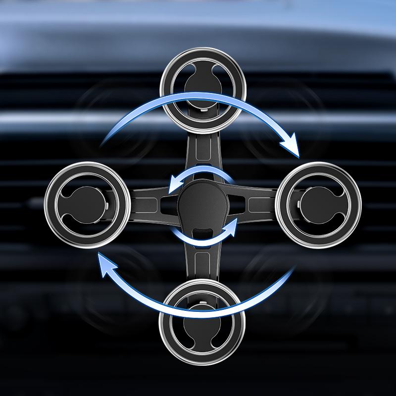 Магнитный держатель для телефона в автомобиль 2025 720 поворот Магнитный держатель для смартфона на воздуховод Для iPhone 14 13 12 Pro Max Samsung Xiaomi