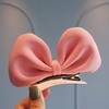 1pc Pink Fabric Bow Hair Clip for - 3D Princess Style, Versatile Party Accessory, Ideal Gift, Hair Accessories for