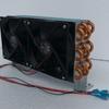 CP4x6x240 Miniature Condenser Air Cooled Copper Tube Fin Radiator Evaporator With 120 Dual Fans