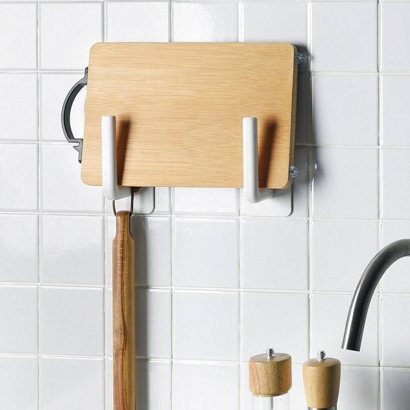 2 шт. кухонная полка для хранения, разделочная доска, держатель для крышки горшка, пластиковая пленка, держатель для туалетной бумаги