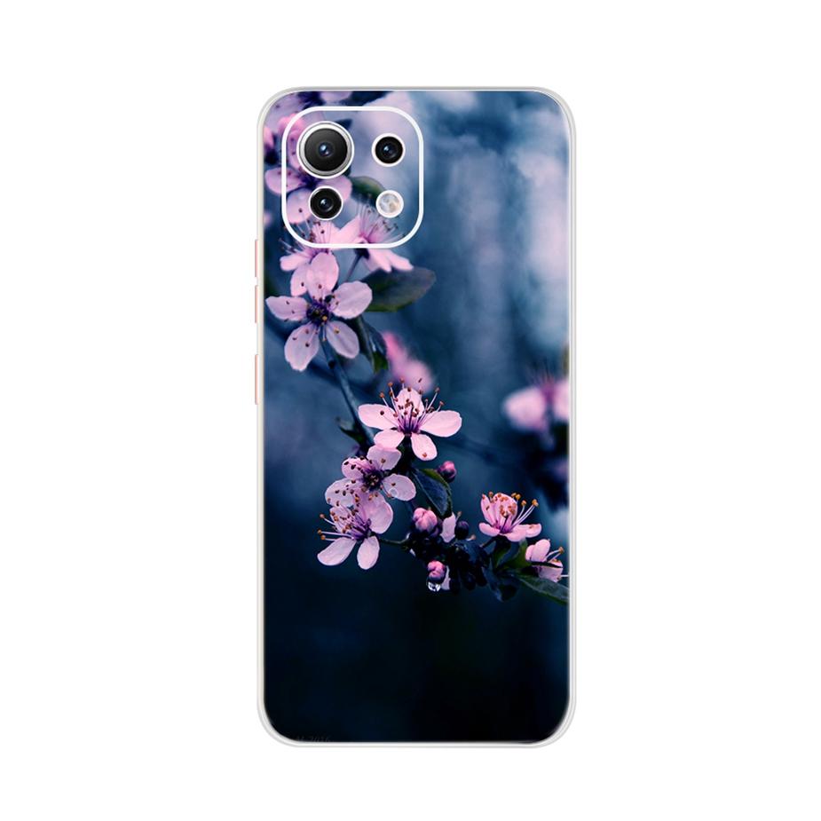 Чехол для Xiaomi Mi 11 Lite Милый мультяшный чехол для телефона Xiaomi Mi 11 Lite 5G Чехлы Mi11 Lite 11Lite Мягкий ТПУ Fundas Capa 6.55''