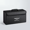 For Bentley Continental GT MULLINER Bentayga Flying Hurtling Spurlogo Car Trunk Leather Storage Box Foldable Stowing Tidying Bag HS1