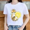 Fashion Women Ragdoll Print T Shirt Funny Casual O-neck Short Sleeves T-shirt Summer Female Tee Shirt