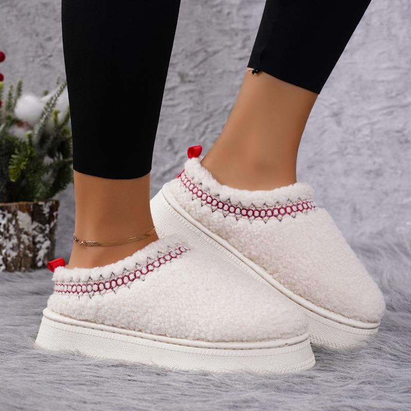 Ботинки Chelsea Ankle Snow Boots Women Winter New Brand Fur Short Plush Теплые плоские тапочки на платформе Шлепанцы Хлопковая обувь