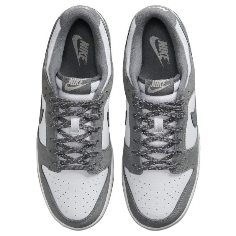 Nike Dunk "Grey Gum" Нескользящие Амортизирующие Низкие Кеды для Скейтборда Унисекс Белый Серый FV0389-100