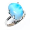 Кольцо из стерлингового серебра 925 пробы с драгоценным камнем Natural Republic Larimar S.8 Q4C48