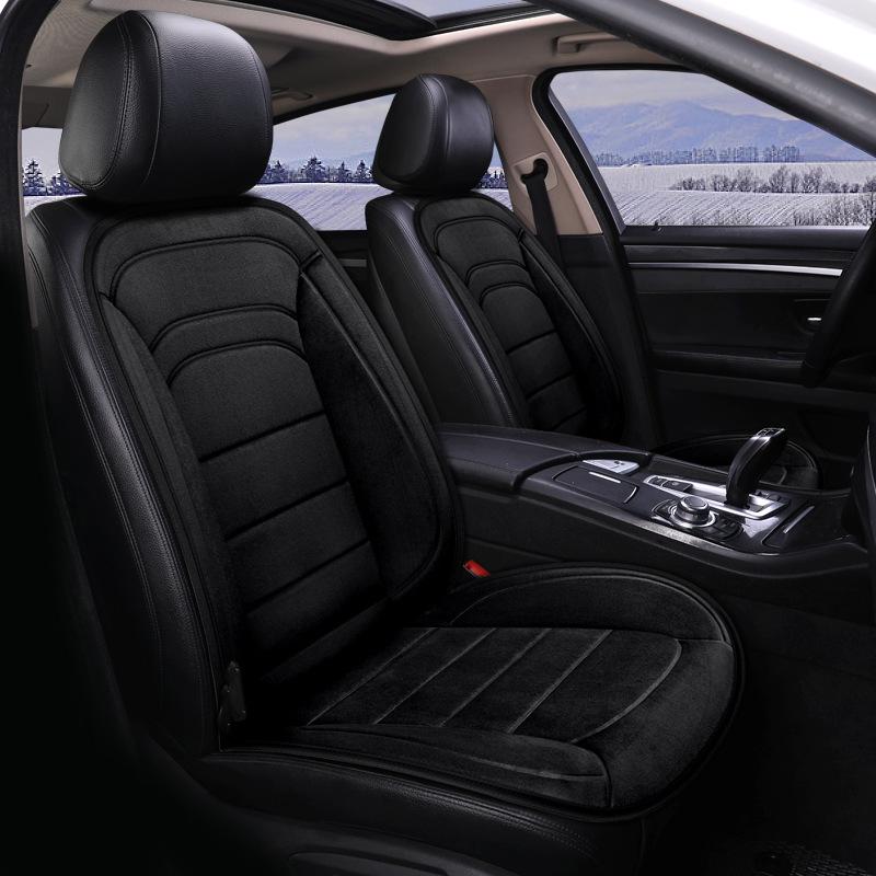 Подогреваемая умная подушка для автомобильного сиденья 12В/24В, Имитация кашемира для четырех сезонов
