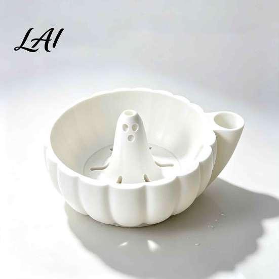 Stylish Kitchen Storage Organizer Self Spinning Berry Washing Bowl Halloween Ghost/Pumpkin Swirl 3D Party Table Decor Printed Fruit Vegetable Rinser