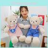 Bear Couple Teddy Plush Toy Cute Cartoon Stuffed Doll Perfect Children Gift