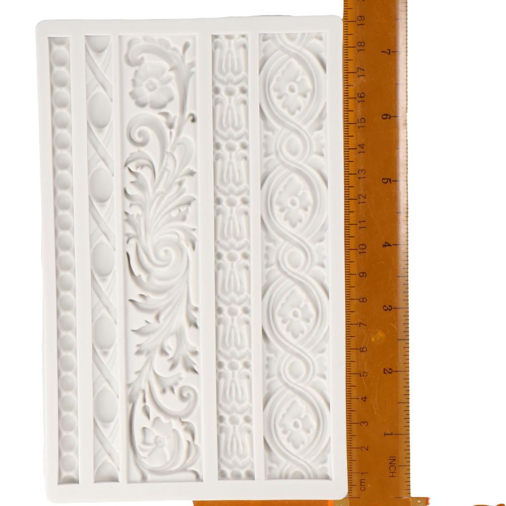 1/3pcs Grey Embossing Mould Baking Tool Cake Flower Decoration Mold  Kitchen