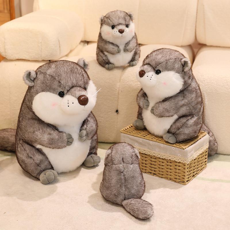 Stuffed Otter Plush Doll With Creative Shape For Childrens Sleep And Playtime