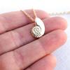Ocean Theme Vintage Beach Style Collar Gift Zinc Zinc Alloy Pendant Sea Snail Shell Necklace Round Conch