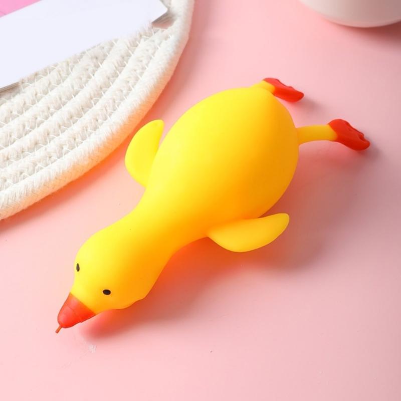Adorable Duck Shaped Adorable Sensory Toy For Stress Anxiety Relief Safe Durable Silicone Material Kids Adults Gift
