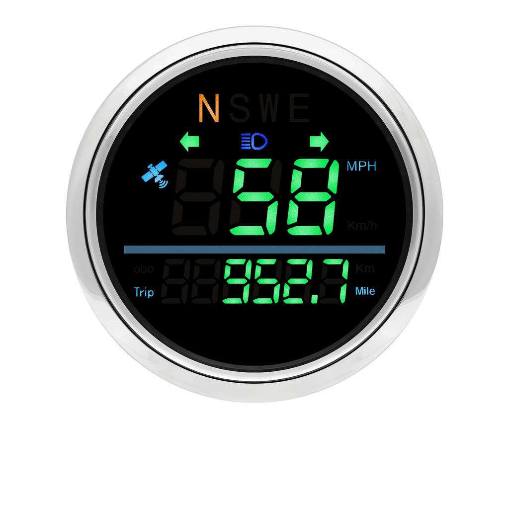 85mm Digital GPS Speedometer For Car Truck Boat Motorcycle Speed Gauge with GPS Antenna Odometer Trip KMH MPH Compass Gauge